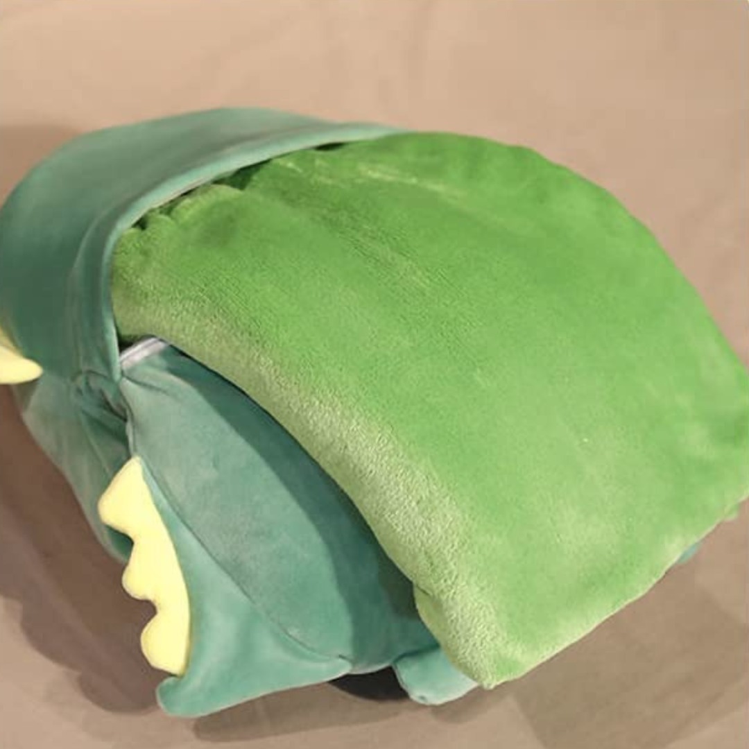 Almohada Peluche Infantil Suave Con Manta Diseños Animales - Imagen 6