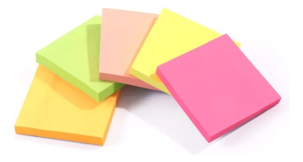 Notas Adhesivas Colores 100 Hojas 75 X 75 Pack X24 Uni Foska