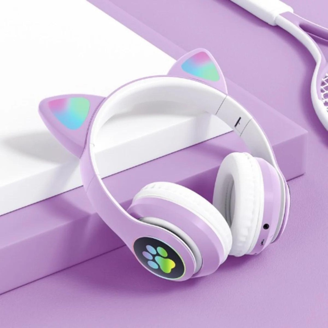 Auriculares Bluetooth Manos Libres Niños Orejas Gatito - Imagen 22