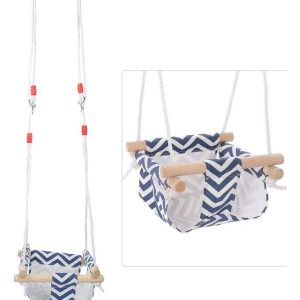 Hamaca Silla Para Bebés En Tela Y Madera Ajustable Calidad: imagen 3