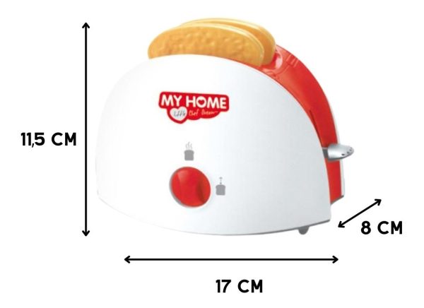 Tostadora De Juguete Utensilios Para Niños Con Luz Y Sonido