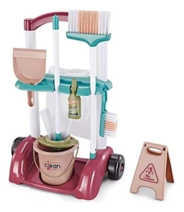 Juego Set Carrito De Limpieza Completo Para Niños Calidad
