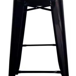 Taburete Banqueta Tolix Con Base En Madera Con Respaldo: imagen 5