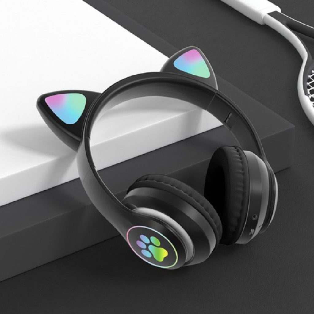 Auriculares Bluetooth Manos Libres Niños Orejas Gatito