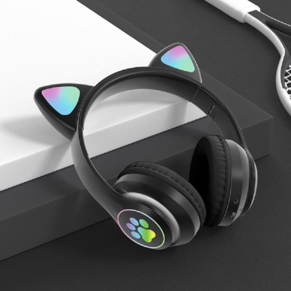 Auriculares Bluetooth Manos Libres Niños Orejas Gatito