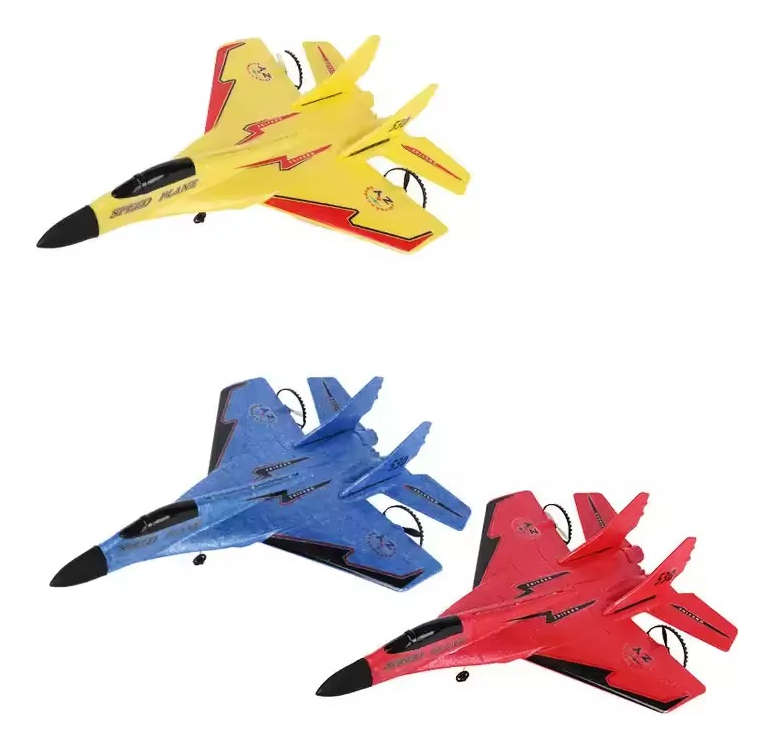 Avion Planeador Con Control Remoto Resistente Luces: imagen 5