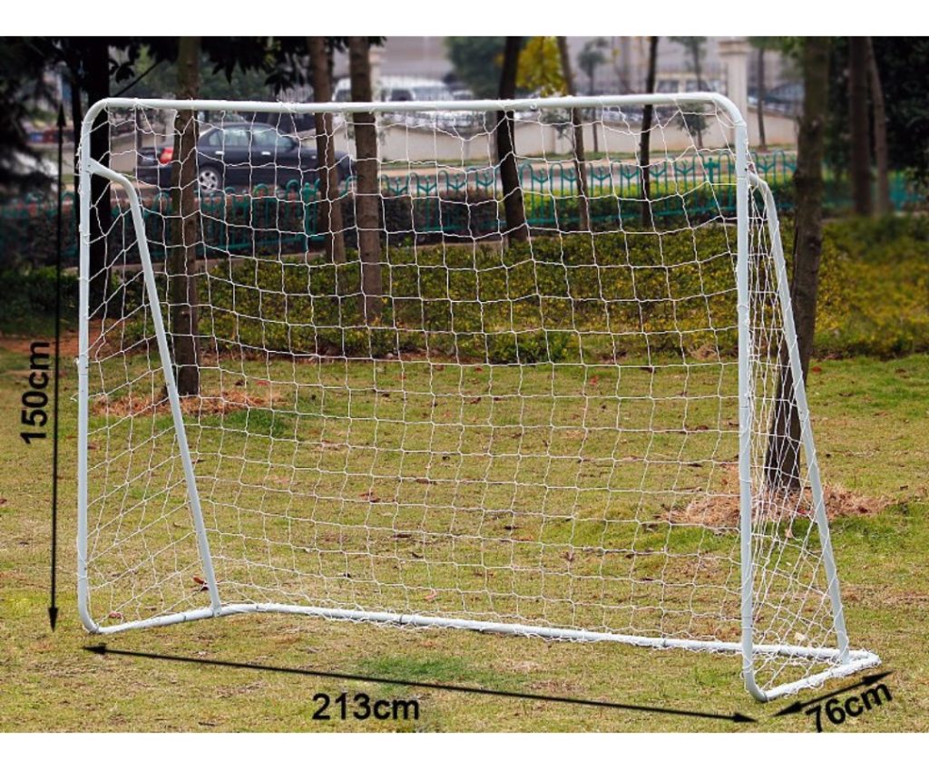 Arco De Futbol Metal Con Red Adulto Y Niños 213 X 150 Cm