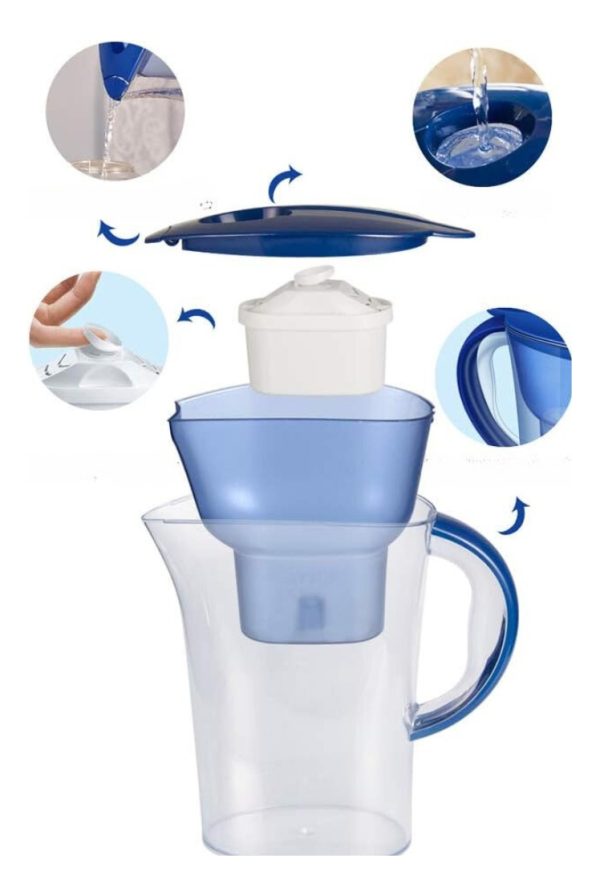 Jarra Purificadora De Agua Portátil Con Filtro 2.5 Litros