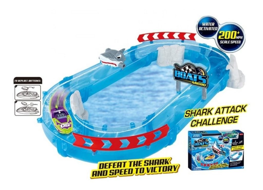 Juego Juguete Pista Agua Micro Boats Tiburón