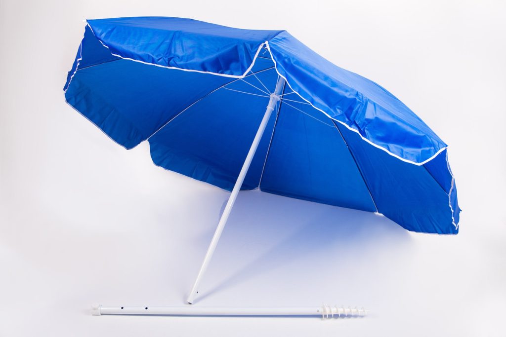 Sombrilla De 2m De Diámetro Y 2,10m Altura Con Proteccion Uv