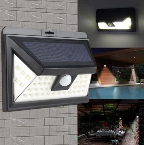 Farol Luz Lampara 32 Led Sensor Solar Exterior X 3 Unidades