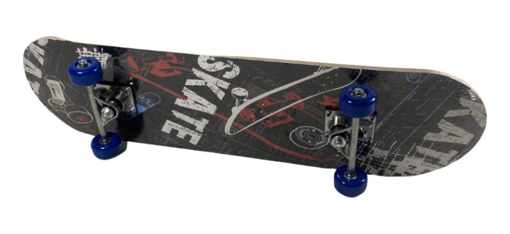 Skate Patineta Estampadas Madera Con Set Accesorios Y Funda