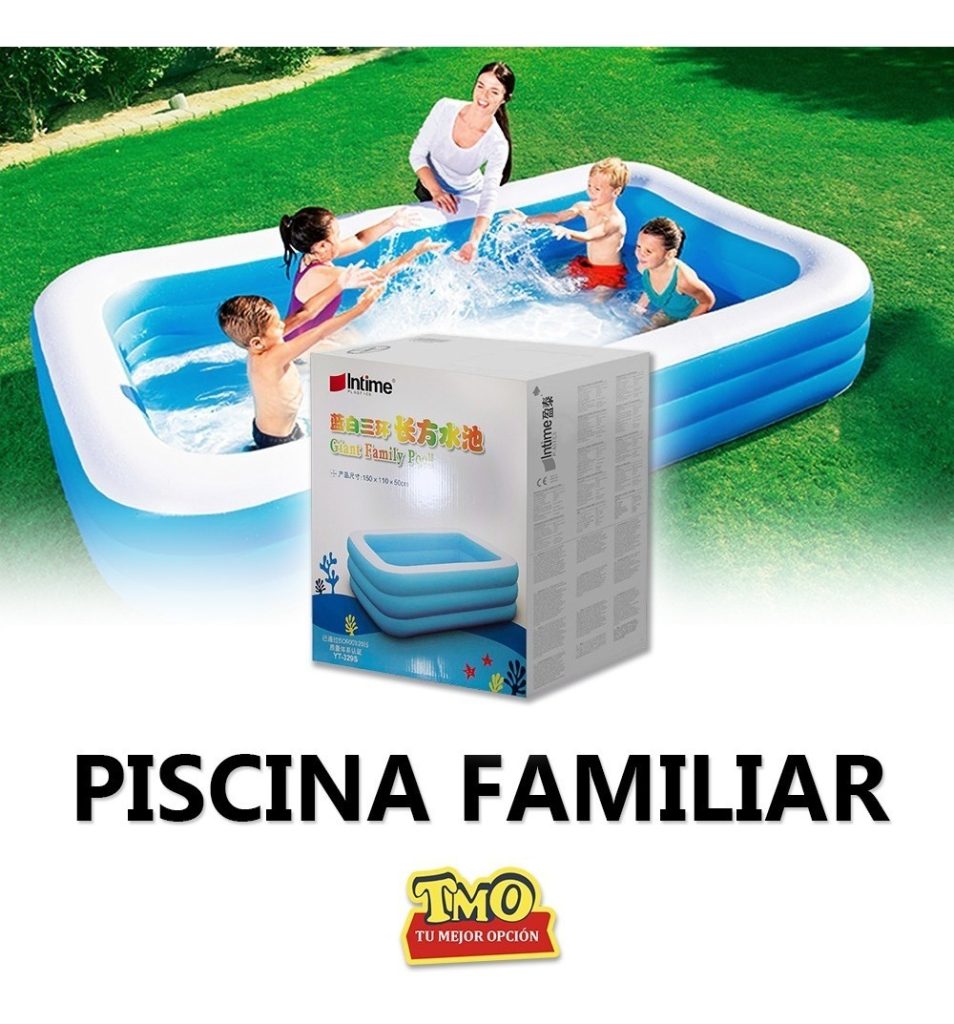 Piscina Inflable Rectangular Familiar Intime 2,62 X 1,75 X60