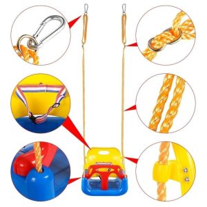 Hamaca Infantil De Plástico Para Niños Con Cuerda Ajustable: imagen 5