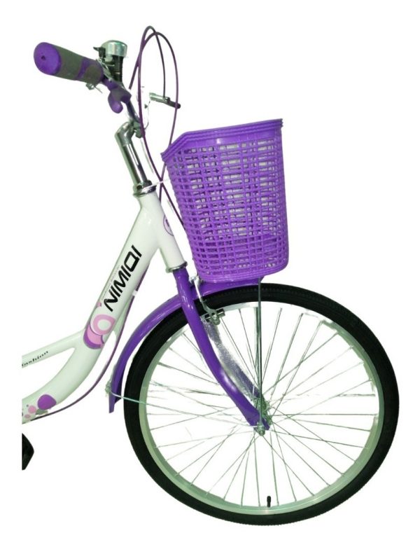 Bicicleta Bici Paseo Dama Rodado 24 Con Canasto Armada
