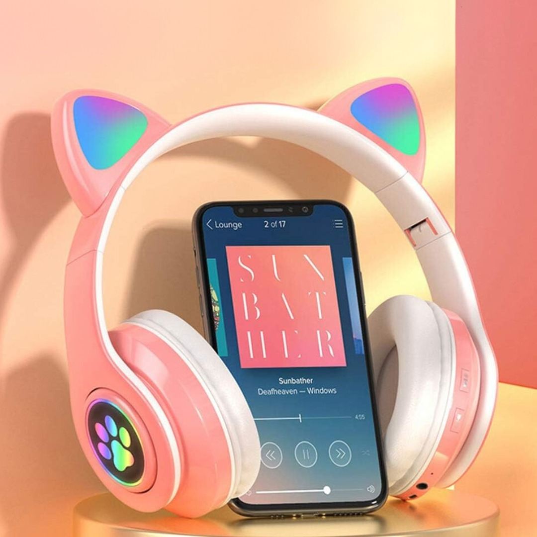 Auriculares Bluetooth Manos Libres Niños Orejas Gatito - Imagen 15