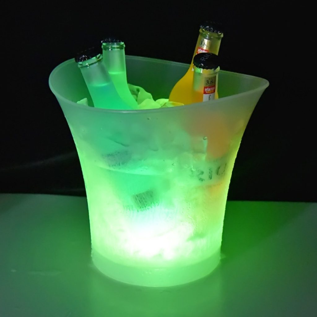Hielera Balde Luces Cambia De Color 5 Litros Bar, Pub