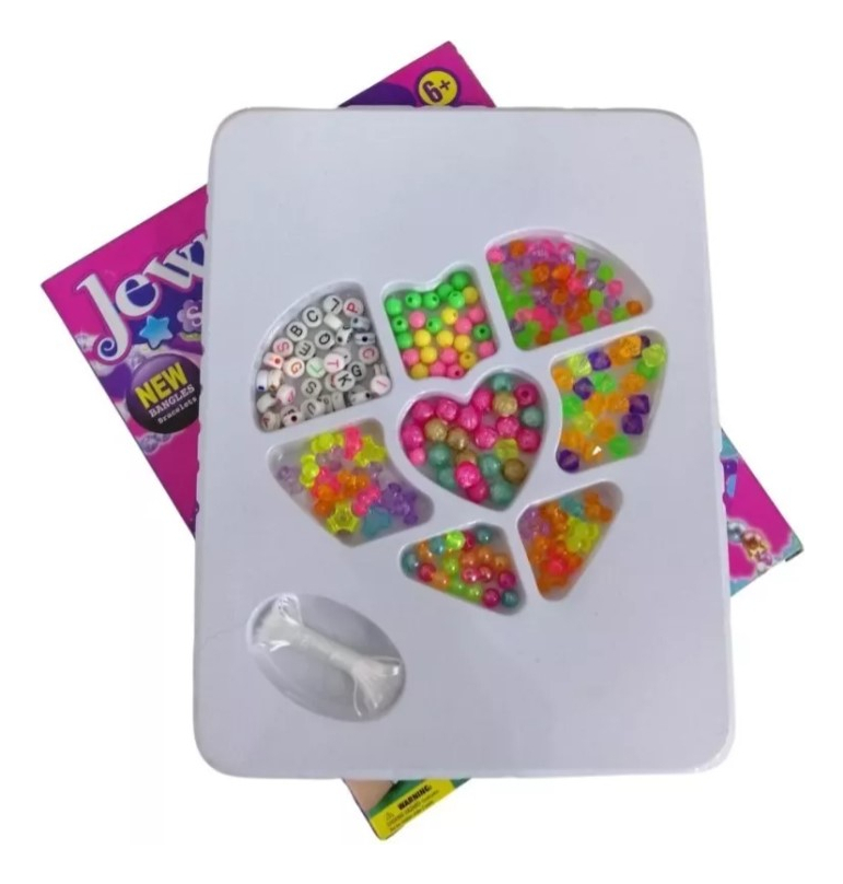 Kit Para Armar Pulseras Collares AGY3 Modelo JWL Infantil 3+ Incluye Alambre