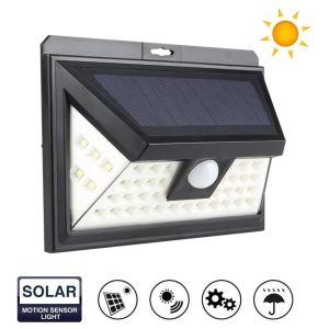 Farol Luz Lampara 32 Led Sensor Solar Exterior X 3 Unidades: imagen 5