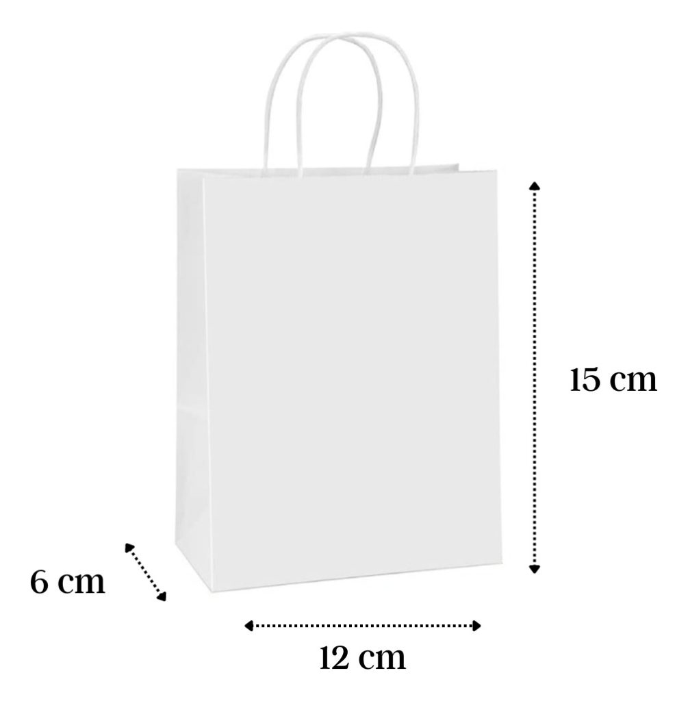 Bolsas De Papel Con Asas Pack X 12 Unidades, Varios Colores