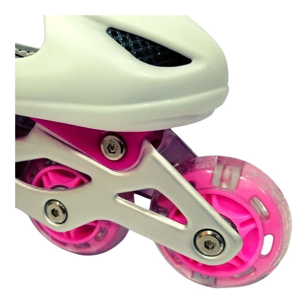 Patin Roller Extensibles De Aluminio Con Luz Para Niños