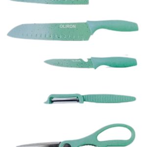Juego Set Kit De Cuchillos Chef Cocina Acero Inox Con Base: imagen 9