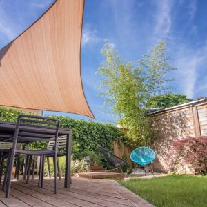 Toldo Vela Lona 3x3x3 Triangular Patio Jardín Exteriores +uv: imagen 2