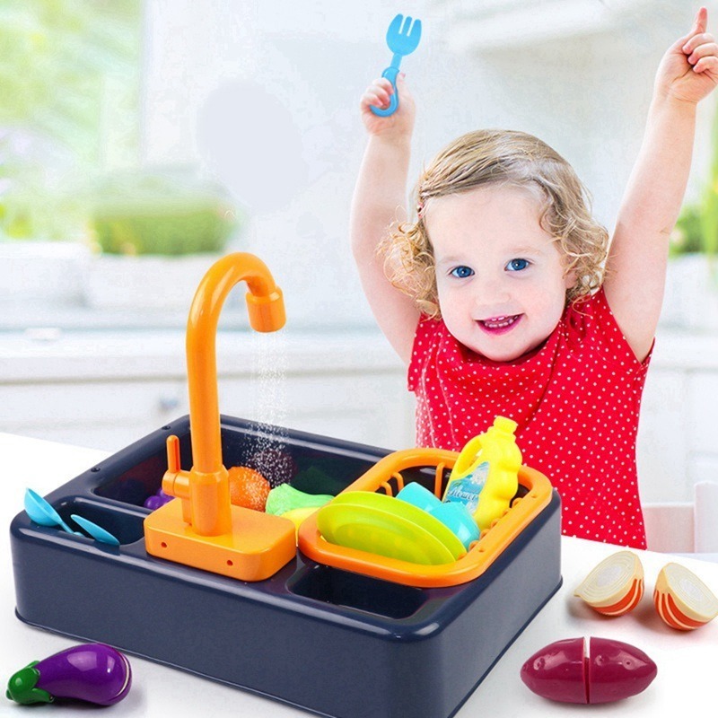 Juego Fregadero De Cocina Para Niños Con Accesorios Y Agua: imagen 4