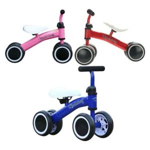 Bicicleta De Metal Sin Pedales P/ Niños 4 Ruedas Equilibrio: imagen 2