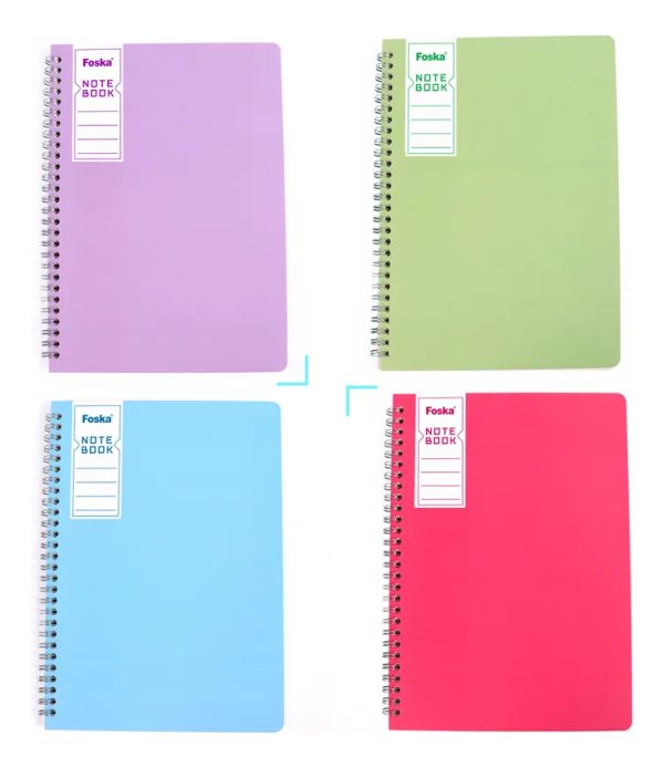 Cuaderno Libretas A5 Colores Foska 4 Unidades