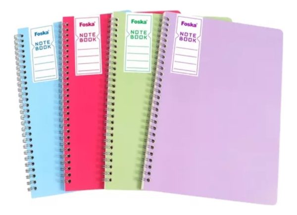 Cuaderno Libretas A5 Colores Foska 4 Unidades Varios