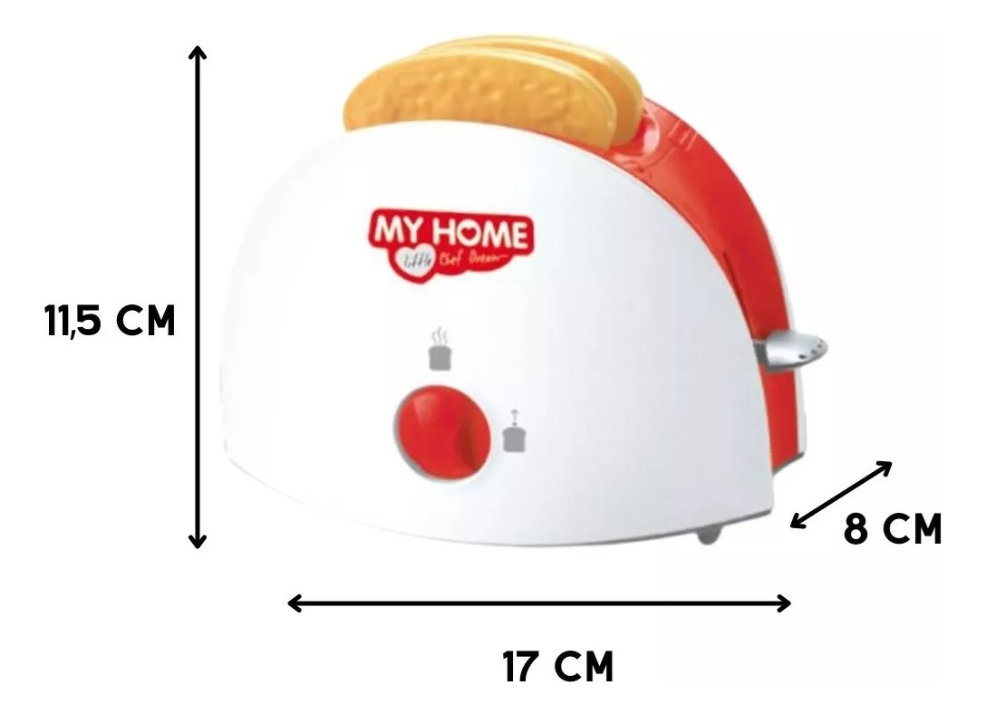 Tostadora De Juguete Utensilios Para Niños Con Luz Y Sonido Blanco: imagen 2