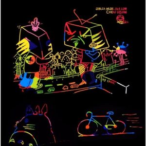 Libro Infantil Arte Carbón Para Rascar Y Colorear Mágico X 2: imagen 6
