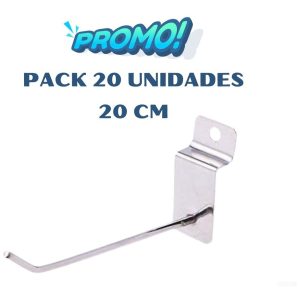 Gancho Pinchos Exhibidor Panel Ranurado Pack 20 Cm 20 Uds: imagen 2
