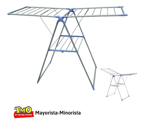 Tendedero De Pie Plegable Extensible Tender Inoxidable - Imagen 5