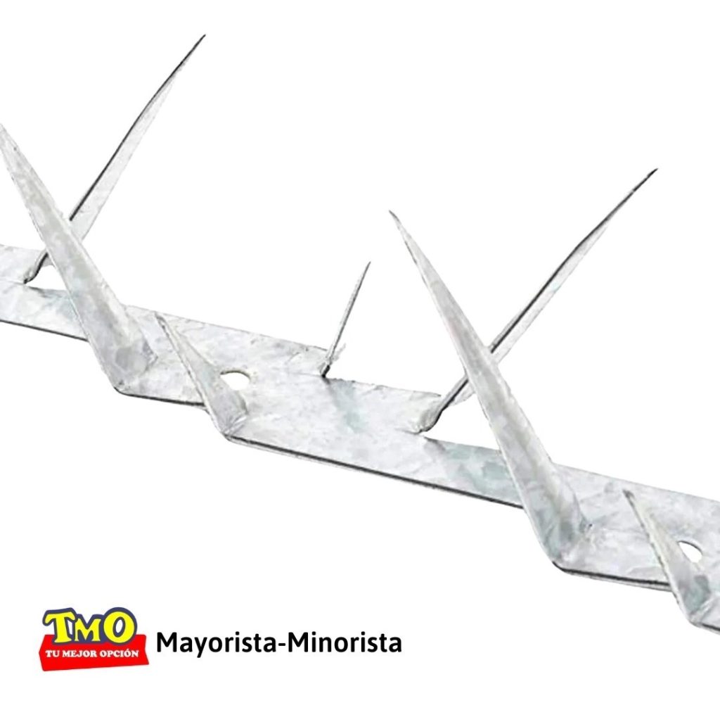 Pinchos Púas De Seguridad Para Muro Acero Galv De 1,25mts