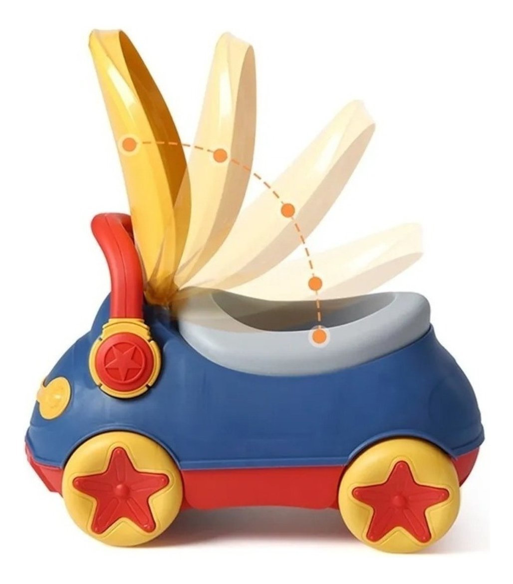 Pelela Inodoro Infantil Bebés Niños Forma De Autito - Imagen 3