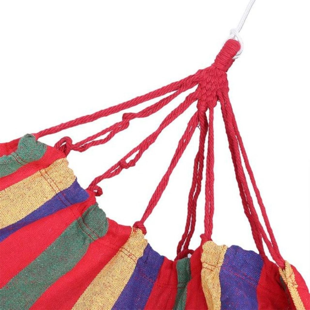 Hamaca Paraguaya De Algodón Reforzada 1 Plaza + Bolso