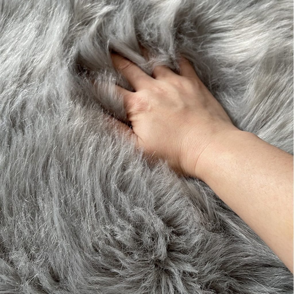 Alfombra Peluda Rectangular Shagy Tapete Pelo Alto 180 X 080