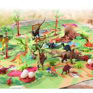Caja De Dinosaurios 26 Dinosaurios Mapa + Accesorios: imagen 4