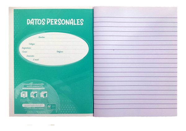 Cuadernos Escolares Con Rayas, Paquete X 6 De 48 Hojas