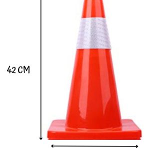 Cono Reflectivo Vial Seguridad Vial 42 Centímetros: imagen 2