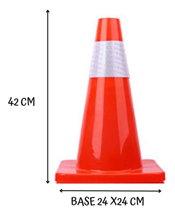 Cono Reflectivo Vial Seguridad Vial 42 Centímetros