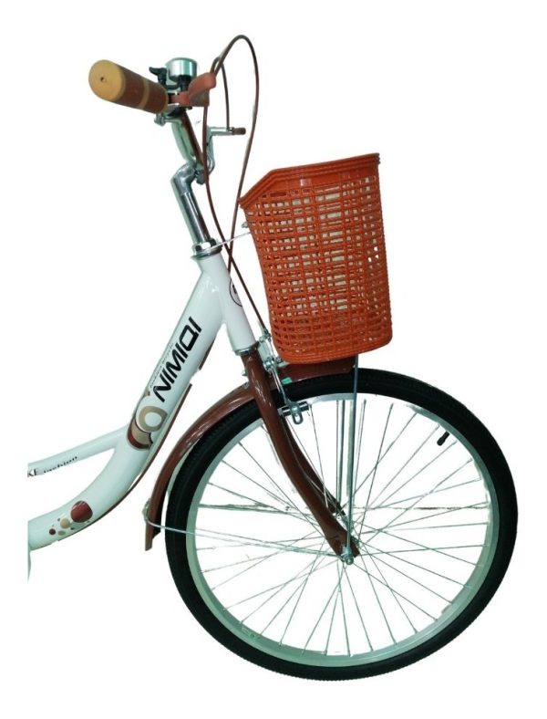 Bicicleta Bici Paseo Dama Rodado 24 Con Canasto Armada