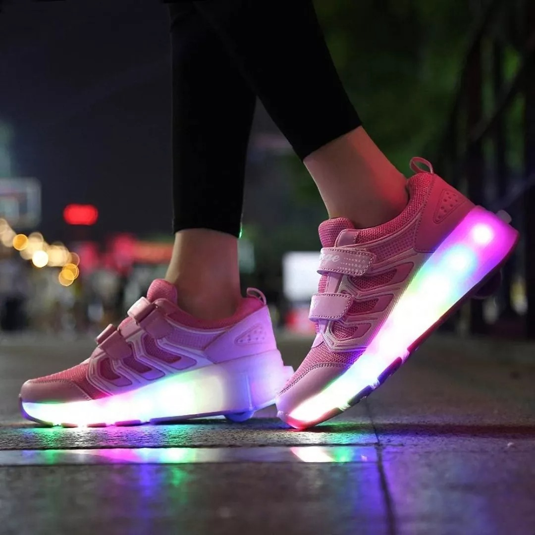 Patines Patín Zapatos Championes Para Niños Con Luces Led: imagen 56