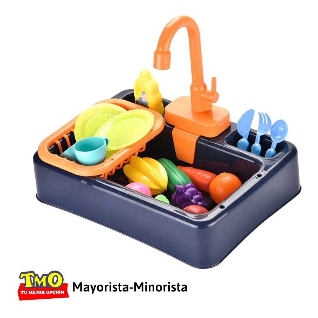 Juego Fregadero De Cocina Para Niños Con Accesorios Y Agua: imagen 5