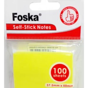 Notas Adhesivas 37.5 X 50 100 Hojas Pack X24 Uni Foska