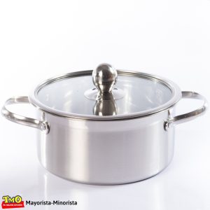 Olla Cacerola Con Tapa Vidrio Acero Inoxidable De 15cm 1 L: imagen 3