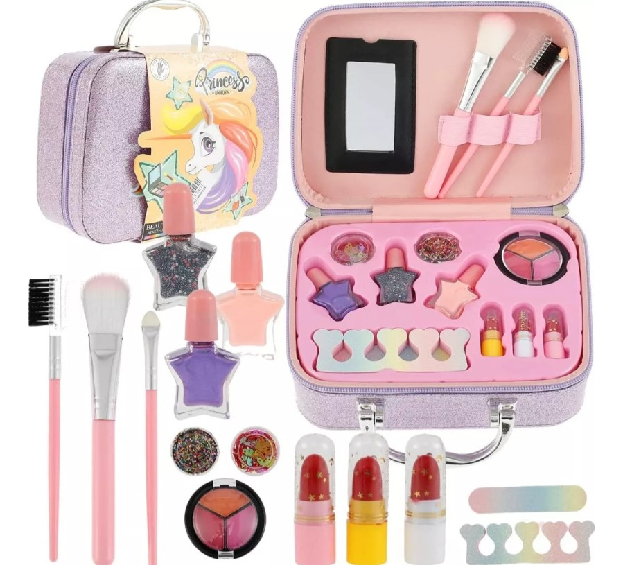 Maquillaje De Niñas Kit Belleza Para Niñas Lavables