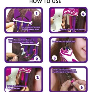 Maquina Trenzadora De Cabello Giro Rapido Herramienta: imagen 5